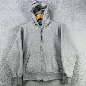 Camber Jacket Hoodie Mens Medium Gray Full Zip Long Sleeve Pocket Made In USA